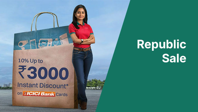 Croma Republic Day Sale | Upto 70% Off + Upto 10% Instant Discount Using ICICI Card