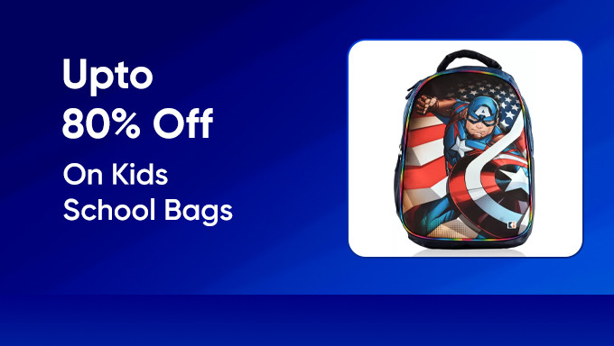 Upto 80% Off On Kids School Bags 