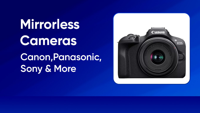 Top Mirrorless Cameras Of Brands Canon,Panasonic,Sony & More