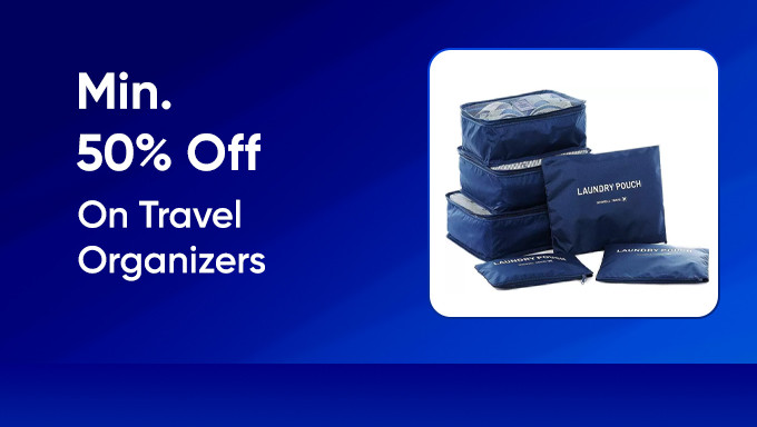 Min 50% Off On Travel Organizers 