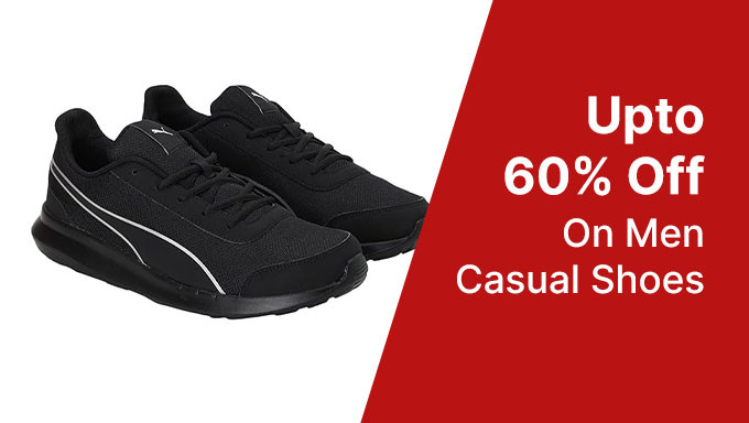 Upto 60% Off On Men Casual Shoes