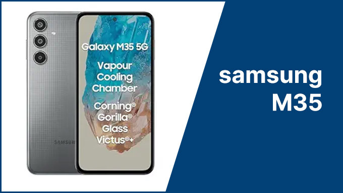 Samsung Galaxy M35 5G (Thunder Grey,8GB RAM,256GB Storage)| Corning Gorilla Glass Victus+| AnTuTu Score 595K+ | Vapour Cooling Chamber | 6000mAh Battery | 120Hz Super AMOLED Display| Without Charger Visit the Samsung Store