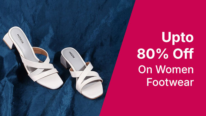 Upto 80% Off On Women Footwear