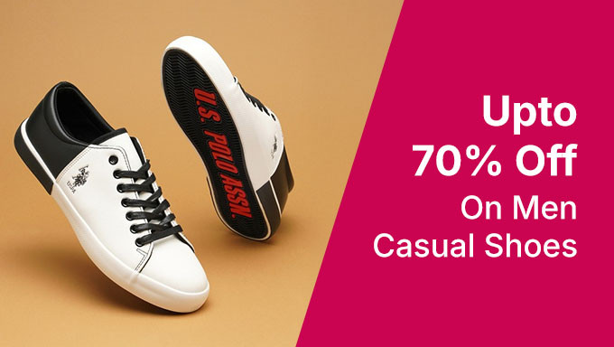 Upto 70% Off On Men Casual Shoes