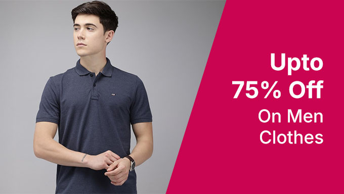 Upto 75% Off Men Clothes