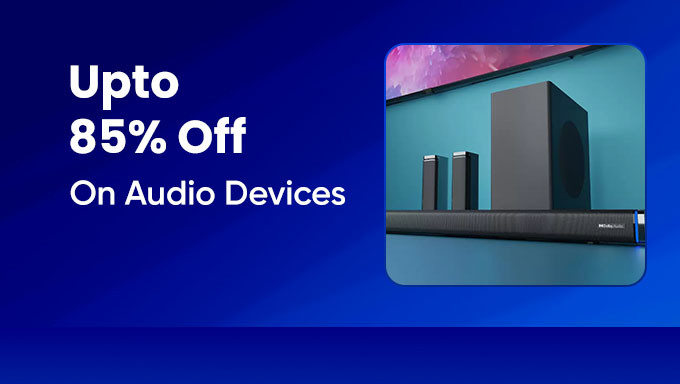 Upto 85% Off On Audio Devices