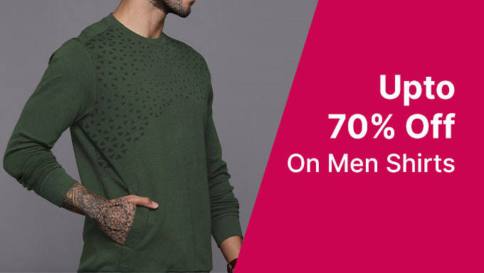 Upto 70% Off On Men Shirts