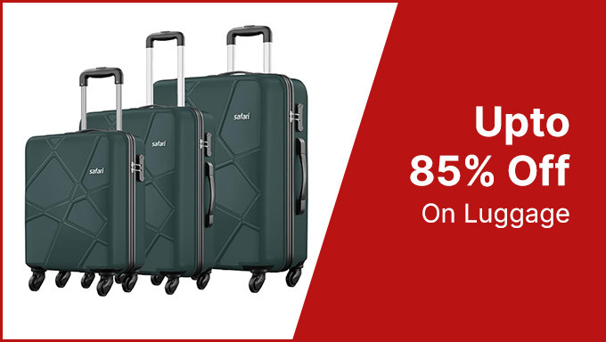 Upto 85% Off On Luggage