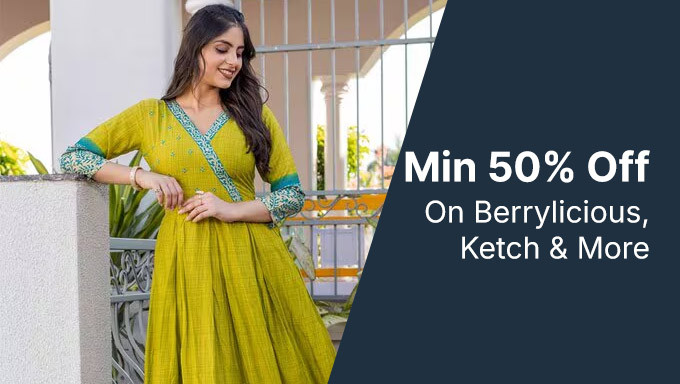 Min 50% Off On Berrylicious, Ketch & More