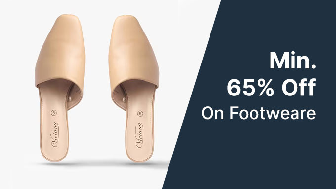 Min 65% Off On Footwear