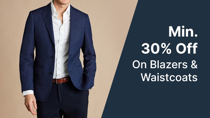 Min 30% Off On Blazers & Waistcoats