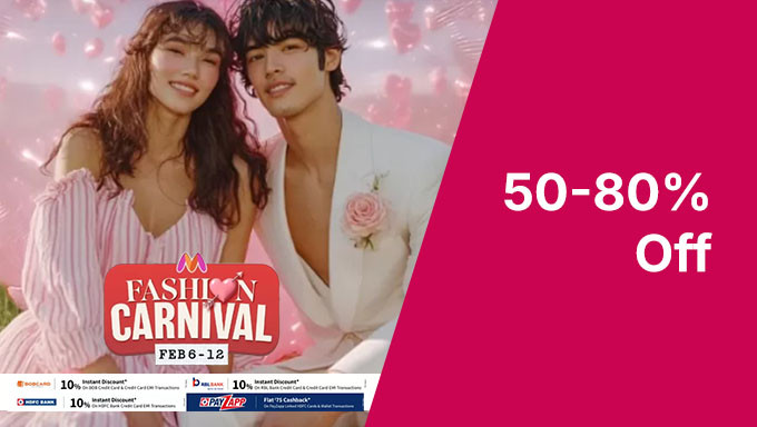 Myntra Fashion Carnival | Up to50%-80% OFF + Exciting Coupons & Bank Offers