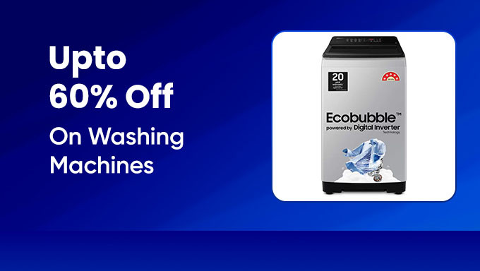 Upto 60% Off On Washing Machines