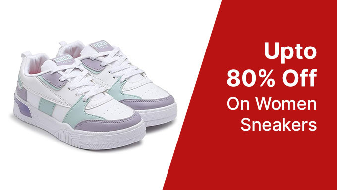 Upto 80% Off On Women Sneakers