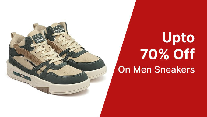 Upto 70% Off On Men Sneakers