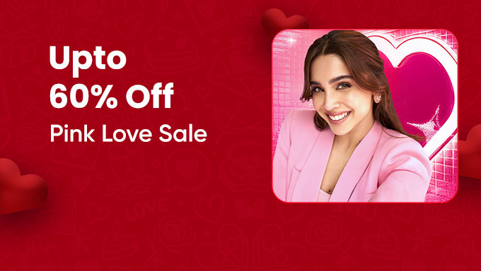 Upto 60% Off On Pink Love Sale