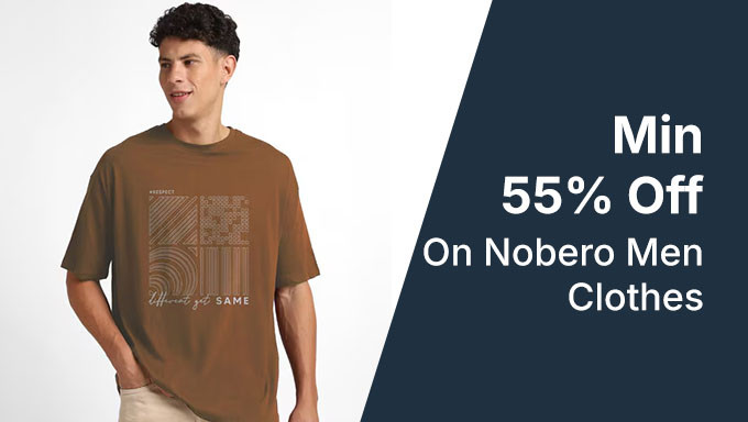 Min 55% Off On Nobero Men Clothes 