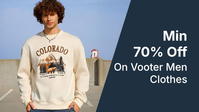 Min. 70% Off On Vooter Men Clothes