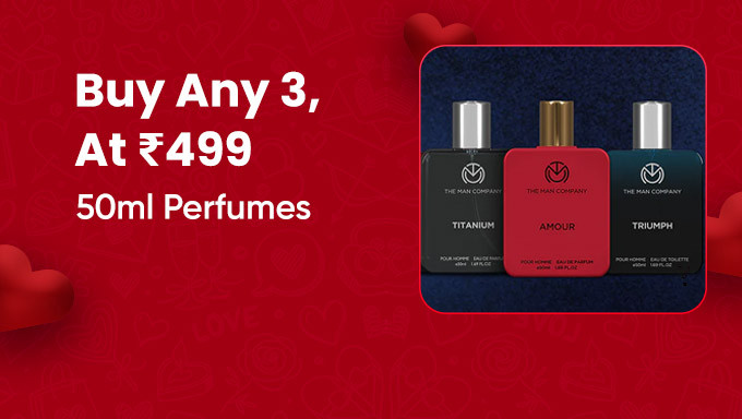 The Man Company | Buy any 3, 50ml perfumes at Rs.499