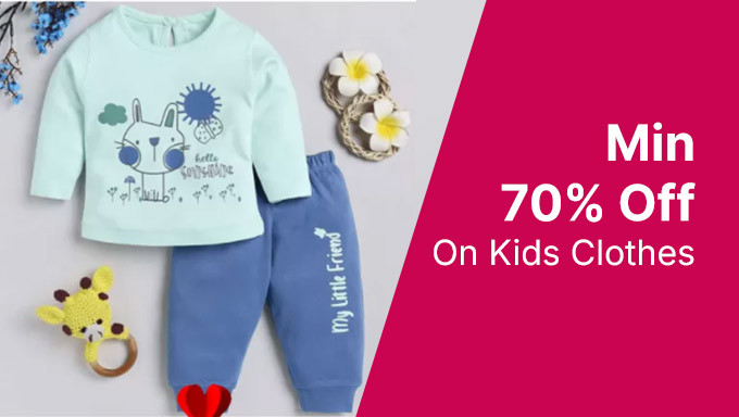 Min 70% Off On Kids Clothes