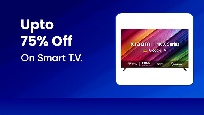 Upto 75% Off On Smart T.V.