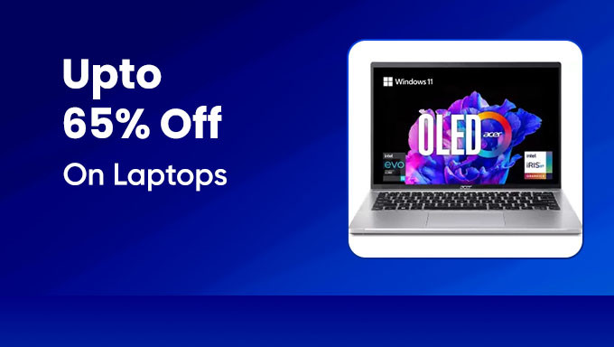 Upto 65% Off On Laptops