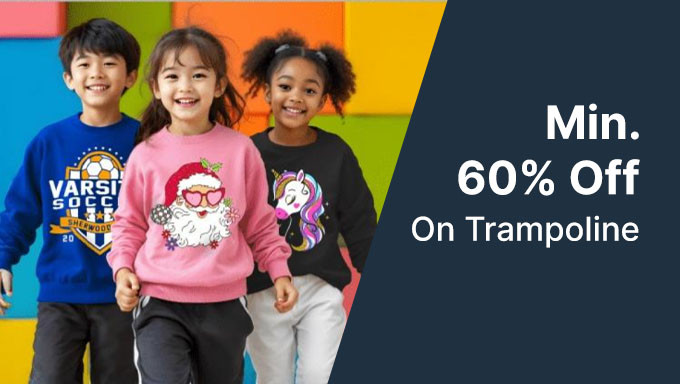 Min 60% Off On Trampoline