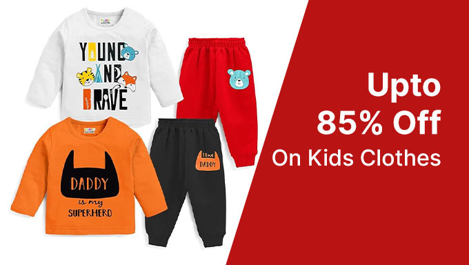 Upto 85% Off On Kids Clothes