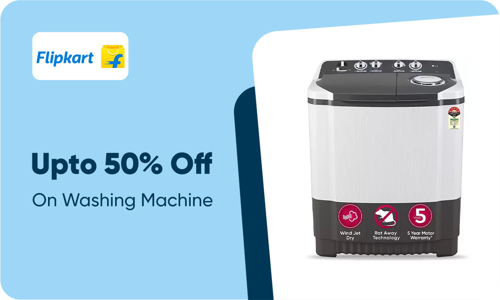 Upto 50% On Washing Machine