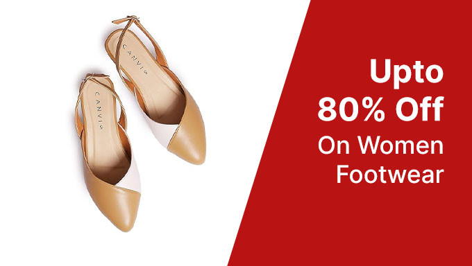 Upto 80% Off On Women Footwear