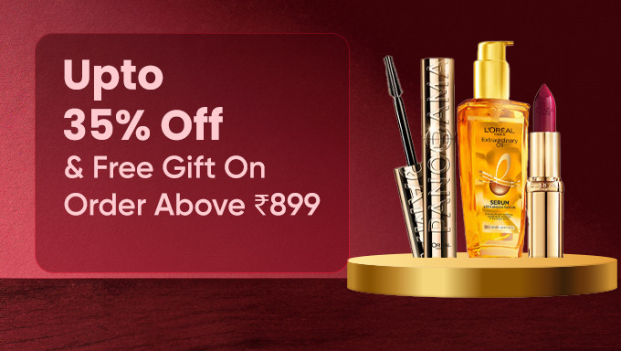 Upto 35% Off & Free Gift On Order Above Rs.899