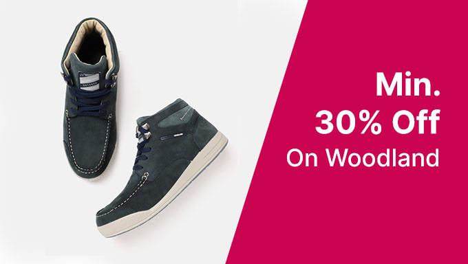 Min 30% Off On Woodland