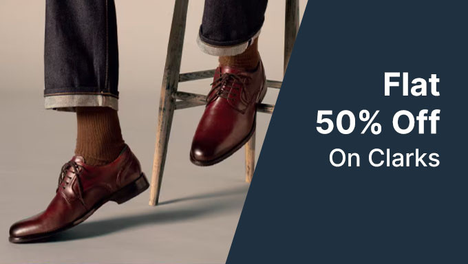 Flat 50% Off On Clark