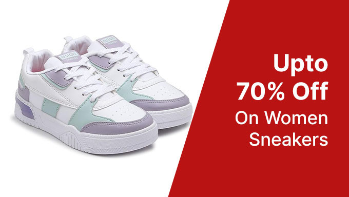 Upto 70% Off On Women Sneakers