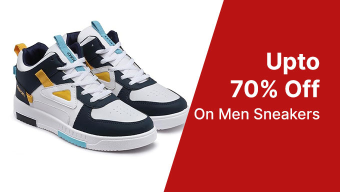 Upto 70% Off On Men Sneakers