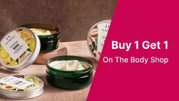 Buy 1 Get 1 On The Body Shop