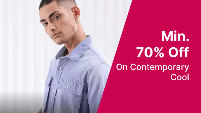 Min 70% Off On Men Contemporary Cool