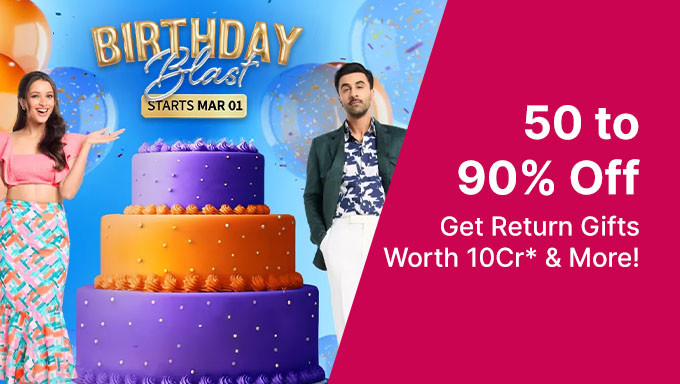 Myntra Birthday Blast | Up to 50%-90% OFF + Extra 10% OFF + Exciting Coupons & Bank Offers