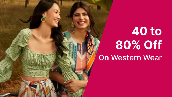 Western Wear For Women Upto 40% To 80% Off On Best Brands