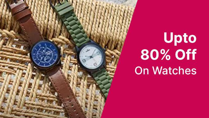 Best Watches Upto 80% Off On Major Brands