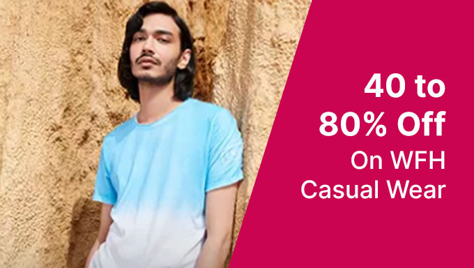 Casual Wear For Men Upto 40% To 80% Off On Major Brands