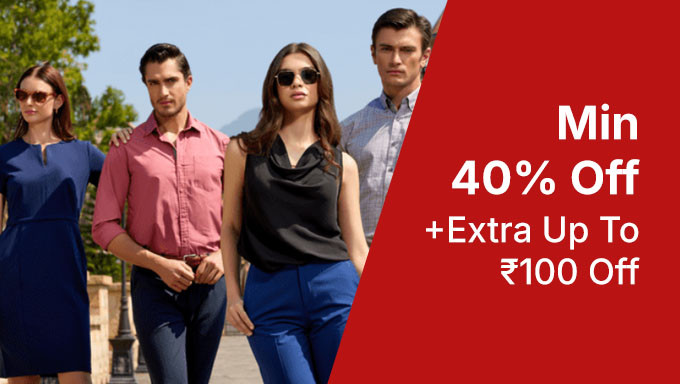 Casual Clothes | Min 40% Off + Extra Upto Rs100 Off On Symbol Premium