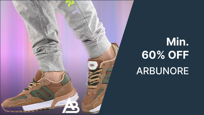 Min 60% Off On ARBUNORE