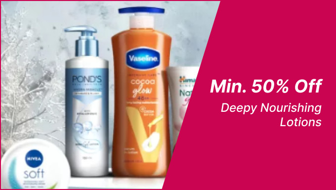 Min 50% Off On Deepy Nourishing Lotions