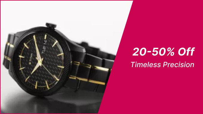 Upto 20% To 50% Off On Watches