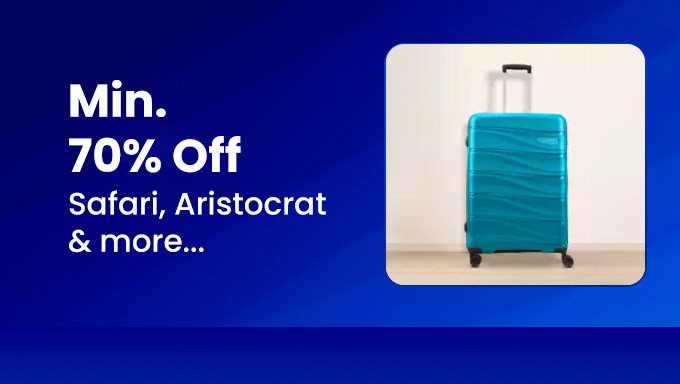 Min 70% Off On Suitcases