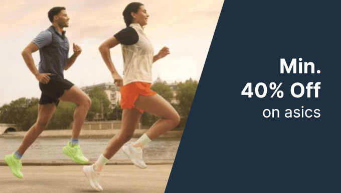 Min 40% Off On Asics