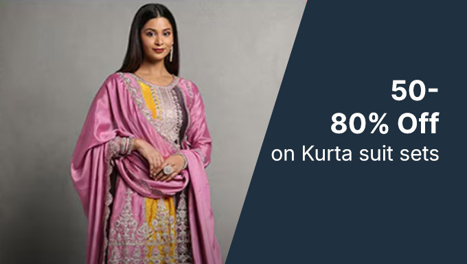 Upto 50% To 80% Off On Kurta Suit Sets