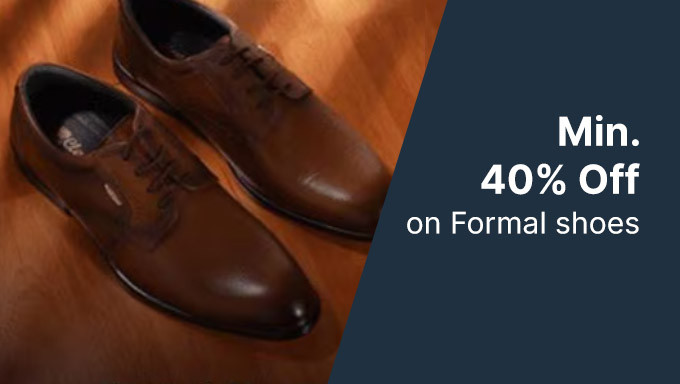 Min 40% Off On Formal Shoes