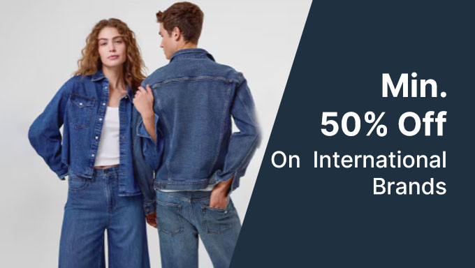 Min 50% Off On International Brands